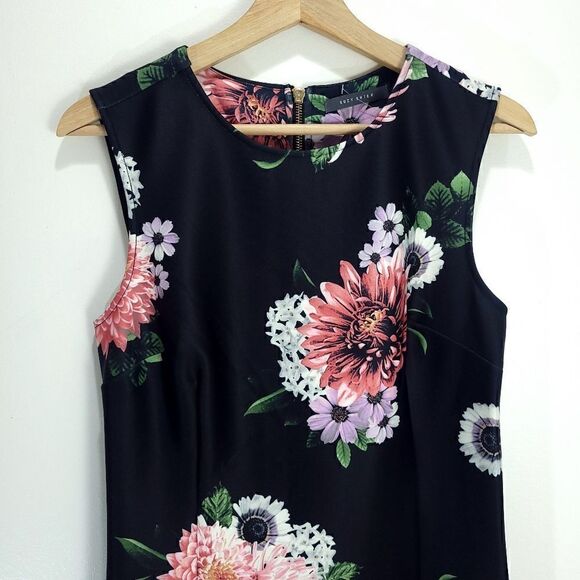 NWT Suzy Shier Floral Scuba Dress - Picture 2 of 11